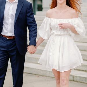 White Tiered Dress - Amabella Dress